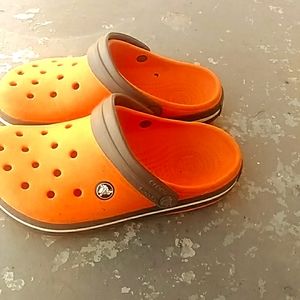 I am selling size 5 in half Crocs for 25$